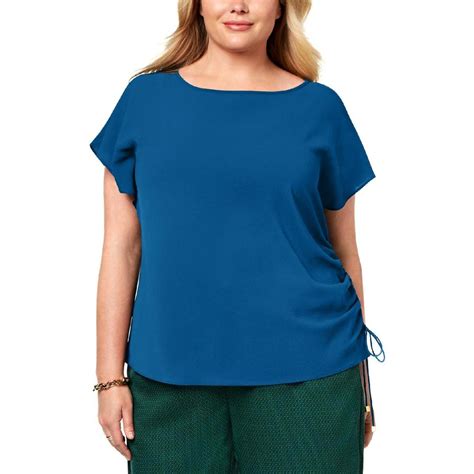 michael michael kors short sleeve blouses|Michael Kors blouse price.